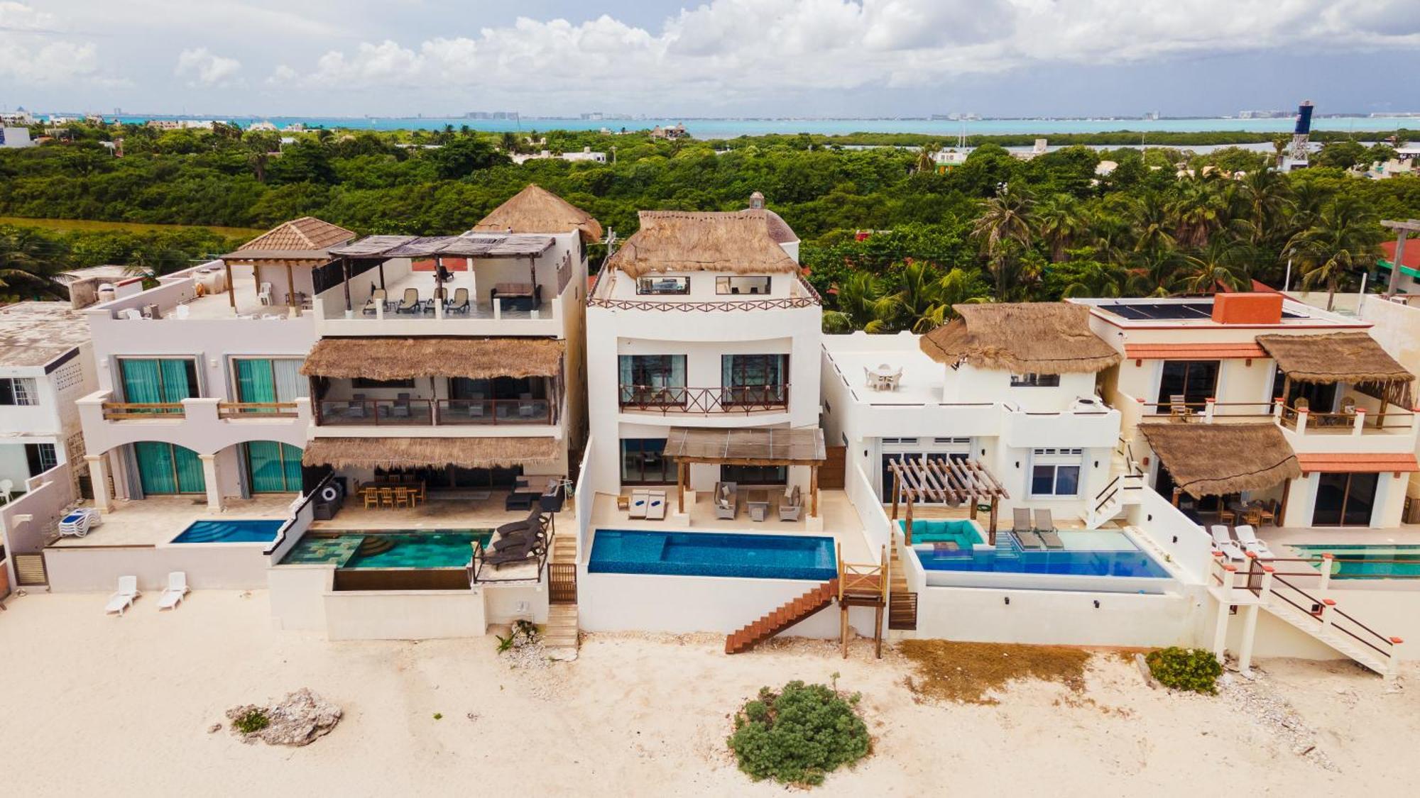Casa Javi- Ocean Front Located Mid Isla Mujeres 빌라 외부 사진