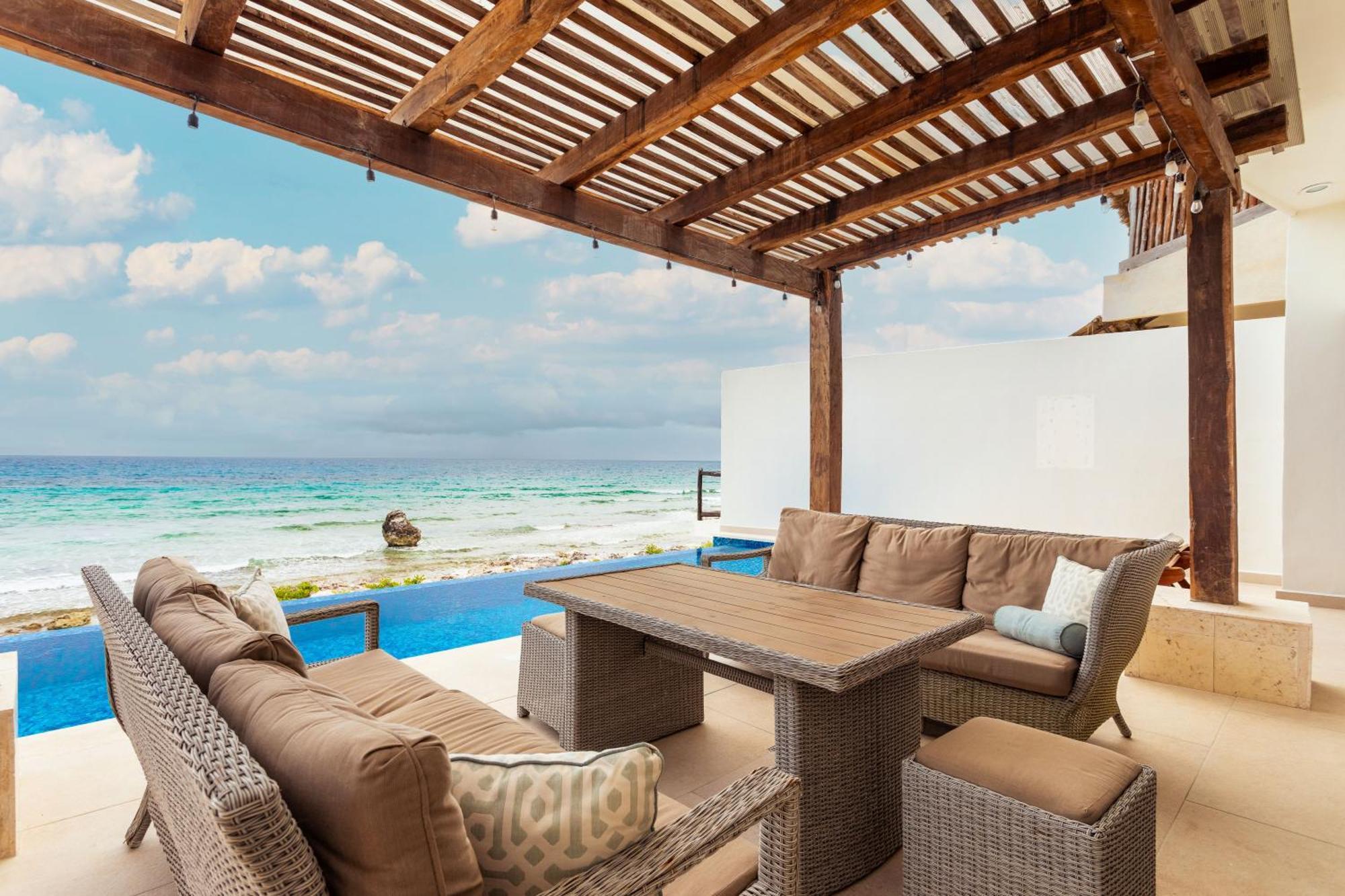 Casa Javi- Ocean Front Located Mid Isla Mujeres 빌라 외부 사진